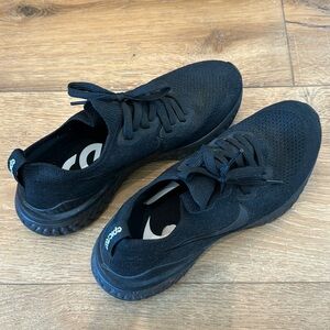 Nike - All Black “Epic React” Running Shoes Size 9
